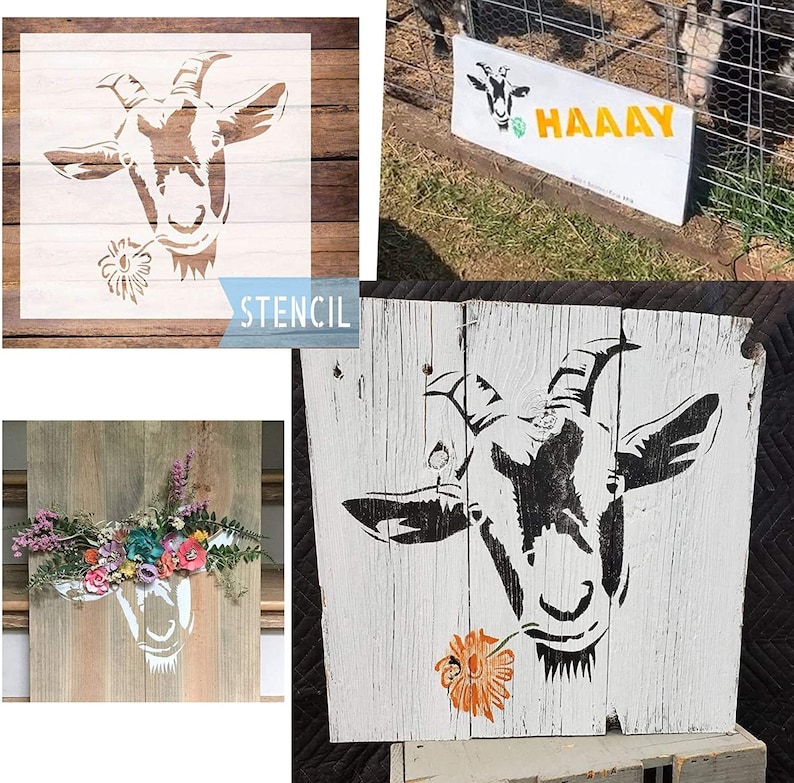 Farmhouse Stencils Farm Theme Reusable Stencils for Painting Etsy