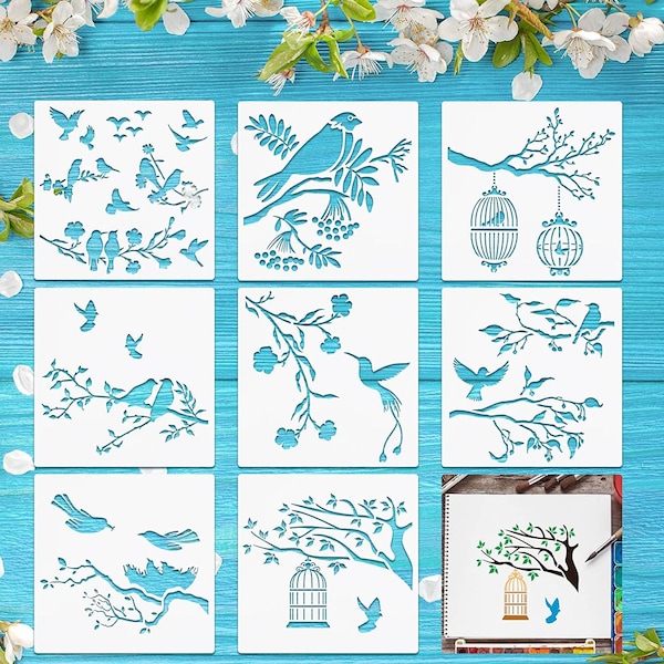 Nature Stencils Etsy