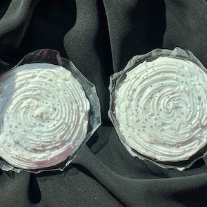 Whipped Cream cupcake Pasties for Raves, Festivals, and Pride Events Tasty Pastie &quot;ICY&quot; Nipple Covers by Roses N Ruins