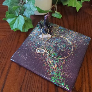 Ceramic Tile Resin Jewelry Holder