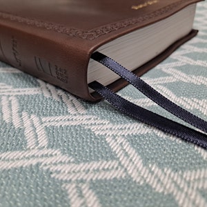 Licorice Ribbon Bookmark for Bibles and Journals | 2 Stranded