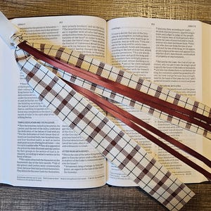 Picnic Ribbon Bookmark for Bibles and Journals | 6 Stranded
