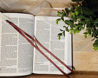 Brown Ribbon Bookmark for Bibles and Journals | 2 Stranded, 1/4 inch