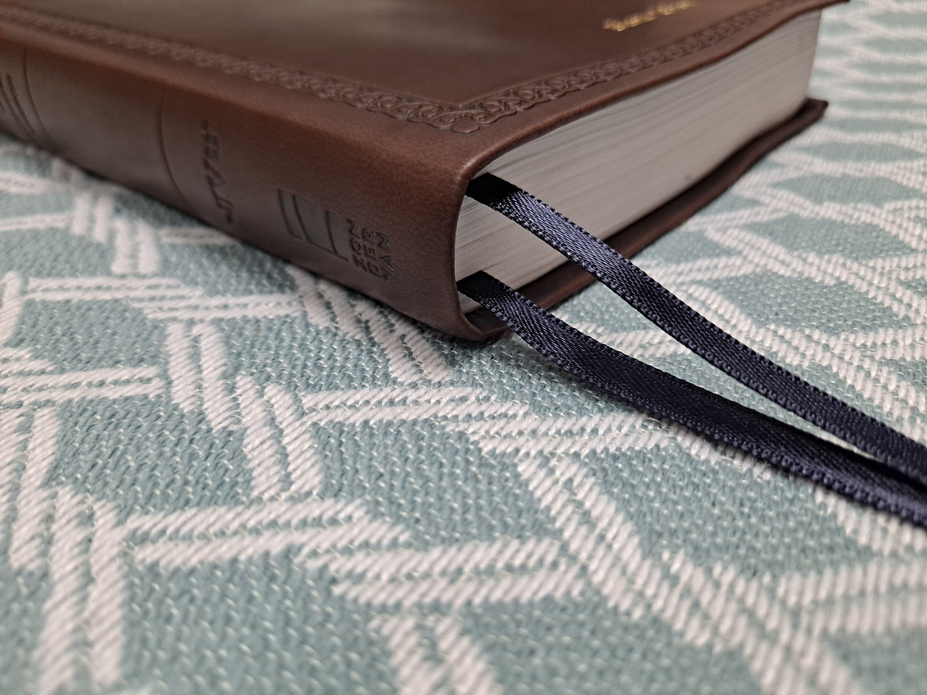 Licorice Ribbon Bookmark for Bibles and Journals | 2 Stranded