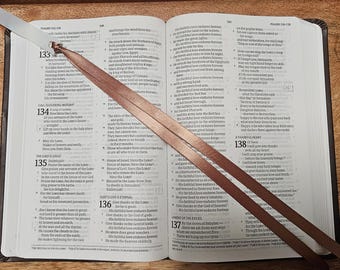 Rose Ribbon Bookmark for Bibles and Journals | 2 Stranded, 3/8 inch