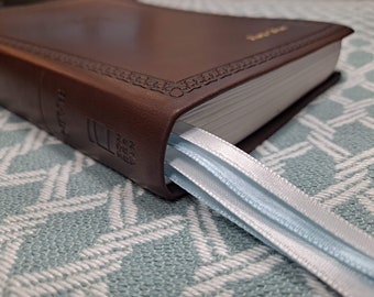 Serenity Ribbon Bookmark for Bibles and Journals | 4 Stranded, 1/4 inch