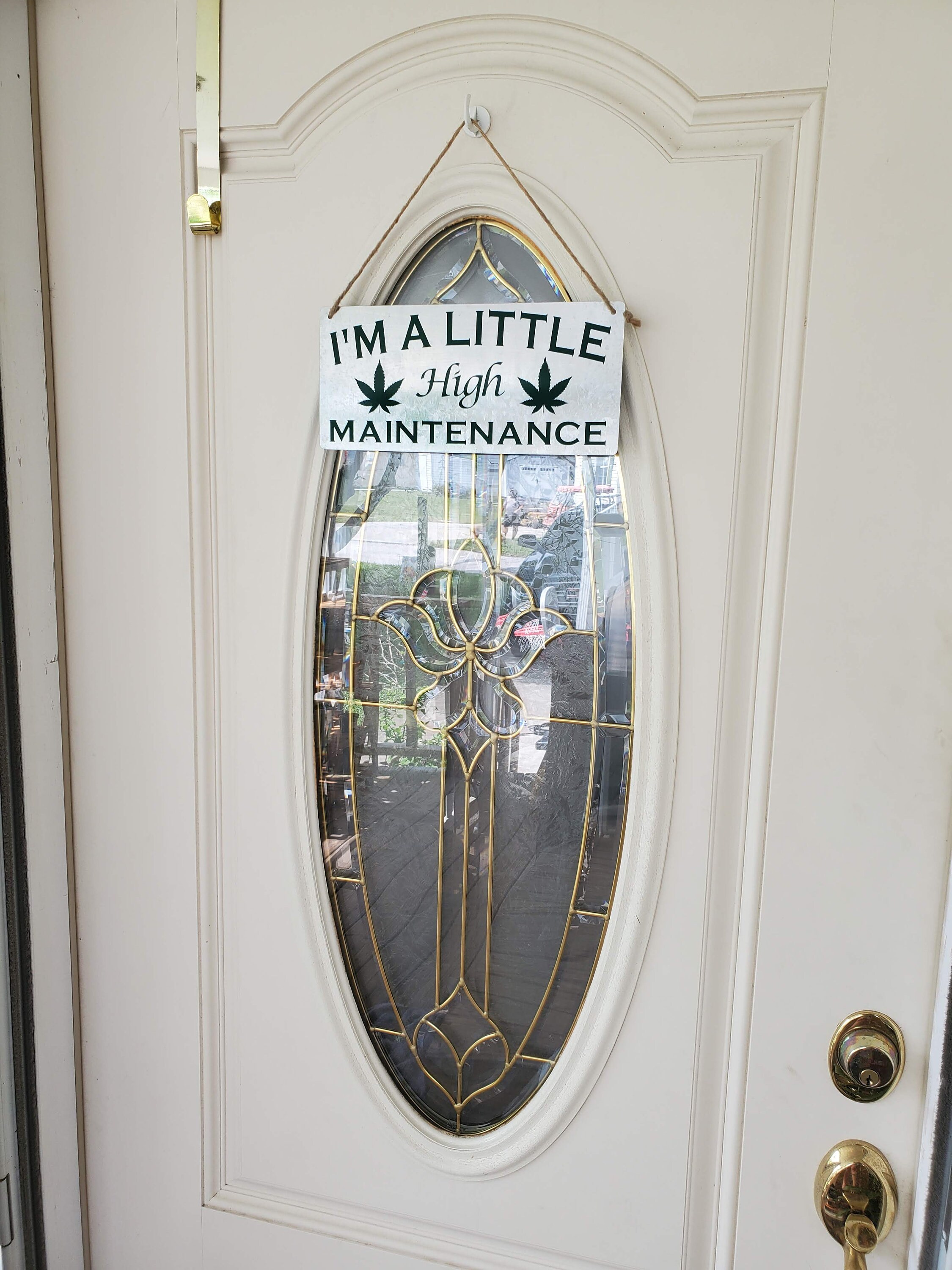 Signs 11in x 5in Galvanized Metal Hanging Sign Home Décor etna.com.pe