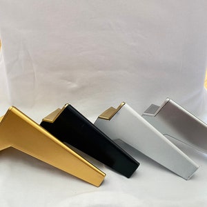 4 x Black,white,gold,silver plastic furniture legs, cabinet legs, furniture feet, cabinet legs, sofa legs and 16 pcs screw