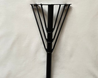 Black Metal Furniture Legs: Sofa, Table, Cabinet Feet (Set of 4)