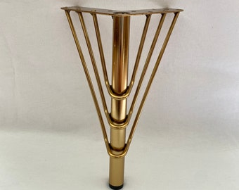 Gold & Silver Metal Furniture Legs - Set of 4
