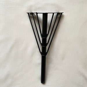 Black Metal Furniture Legs: Sofa, Table, Cabinet Feet (Set of 4)