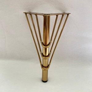 4x Gold&Silver Furniture Legs, Metal Furniture Feets, Metal Legs, Sofa Couch Legs, Table Cabinet Legs and 16 pcs screw