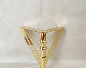 Gold & Silver Metal Furniture Legs - Sofa, Table, Cabinet - Set of 4