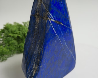 Gift for Him, Polished Lapis Lazuli Slab 1.6 kg | Badakhshan