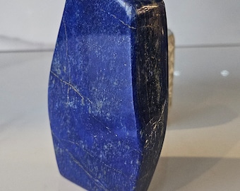 Crystal Display, Polished Lapis Lazuli Freeform 12 cm | Badakhshan Blue Stone