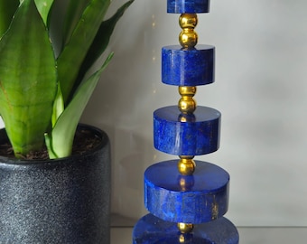 Candle holder, Lapis Lazuli Candle Holder, Relaxation Emotions,Lapis lazuli, peace, Lapis Lazuli pendant, Confidence Candle A+++ Lapis Lazul