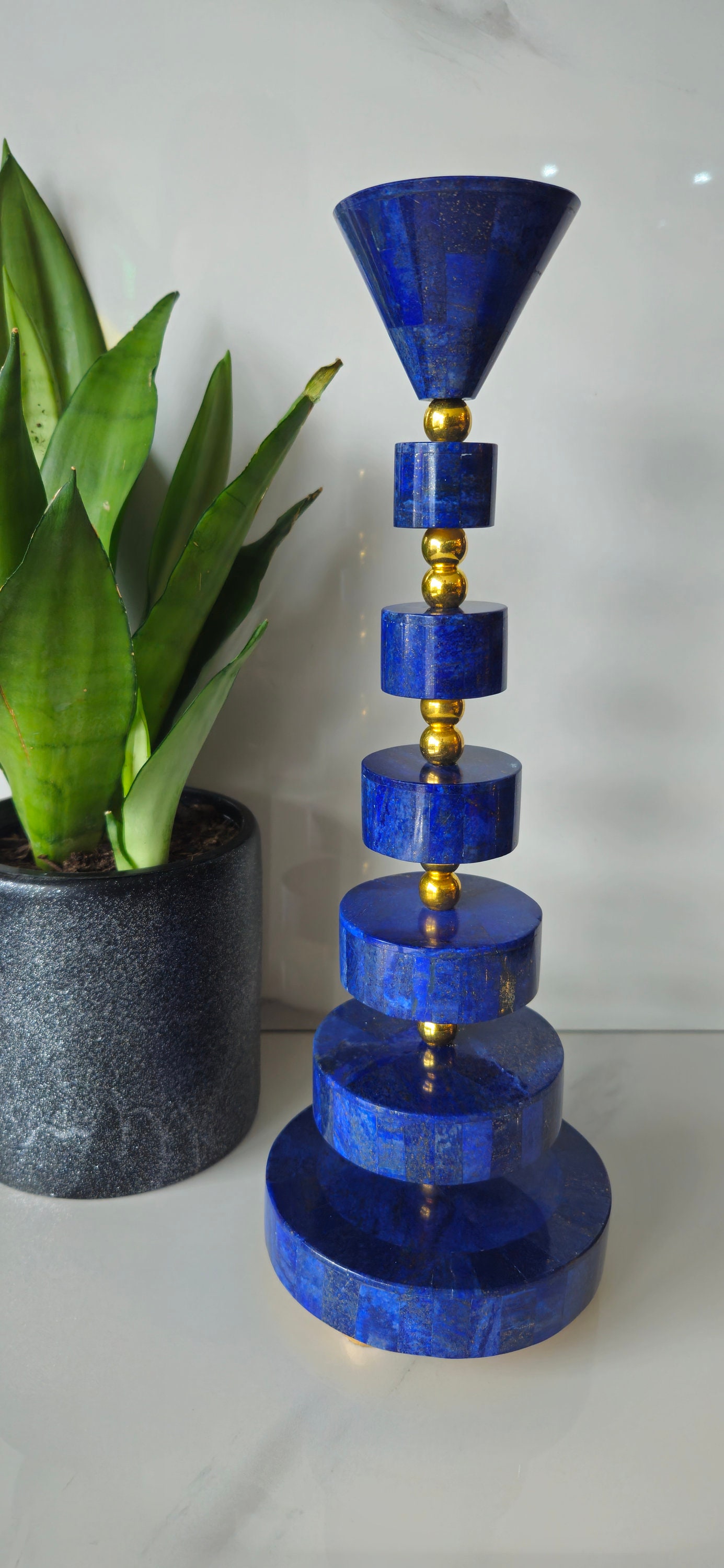 online sale Candle Paloma Natural holder, - Holders Candle Pillar