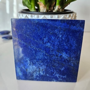 A+++ Afghani Lapis Lazuli Tile: Stone Sided Mosaic Inlay (10x10 cm)