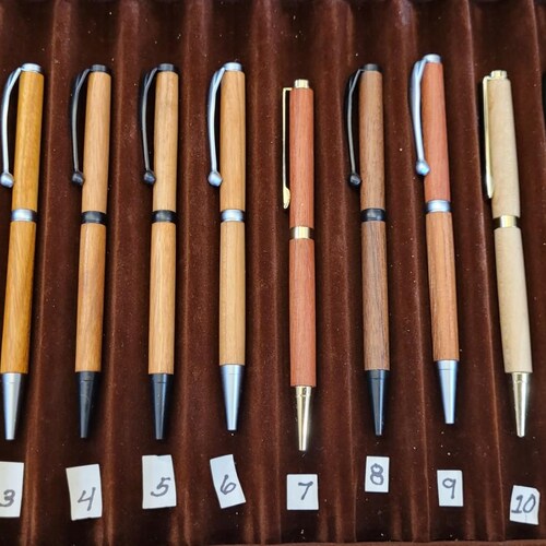 Hand Turned Slimline Pens