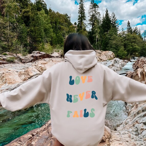 Buy Love Never Fails Hoodie VSCO Sweatshirt Oversized Women s