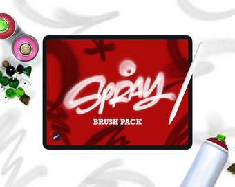 Pennelli per graffiti spray per Procreate