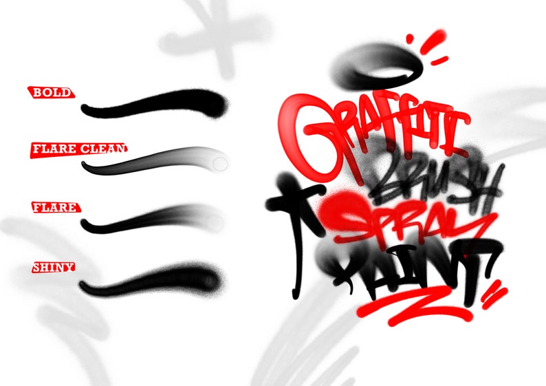 Graffiti Brush Set for Procreate Etsy