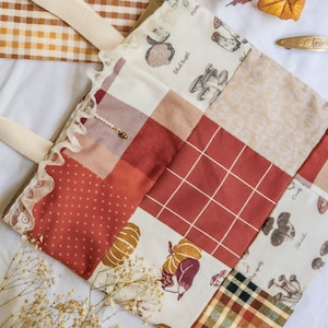 Autumn Harvest Handmade Patchwork Shoulder Bag Tote Bag