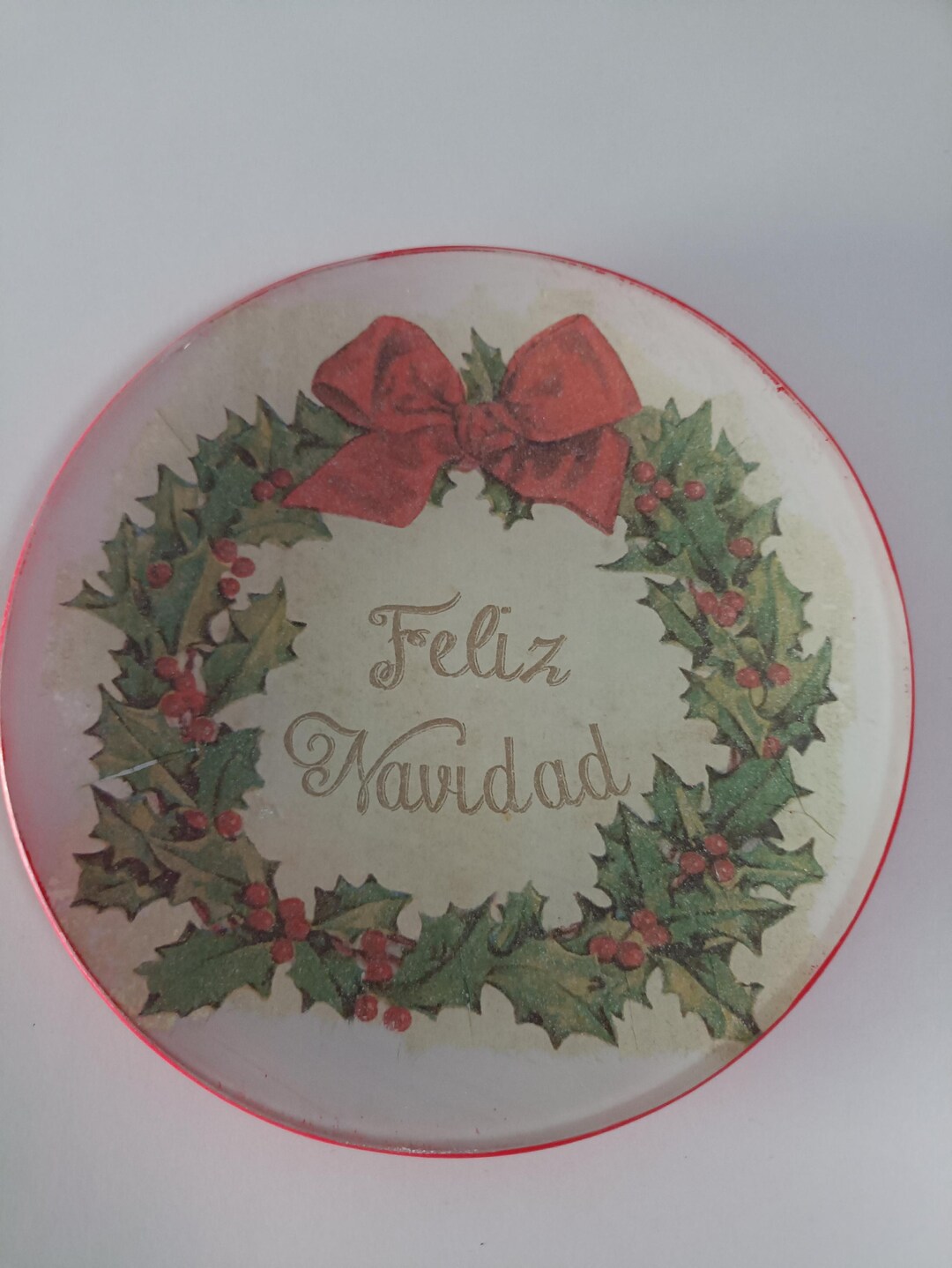 Christmas Bread Plate Etsy