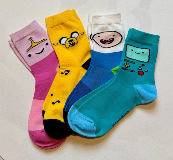 Adventure Time inspired socks | Gifts for him | Gifts for her | Adventure Time Characters | Rick & Morty inspired