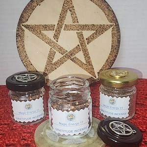 Gratitude Incense: Natural Herbs, White Magic, 1.5 oz
