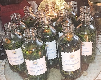 Golden Button Oil – Consecrated Prosperity Ritual, 2 oz