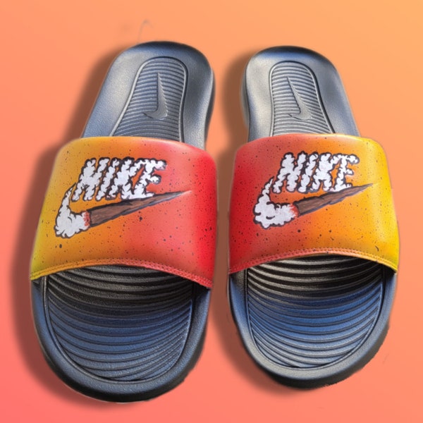 Nike Slides Custom Etsy