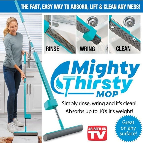 Tot Moskee Nu al Mighty Thirsty Mop: the Fast Easy Way to Absorb Any Mess - Etsy