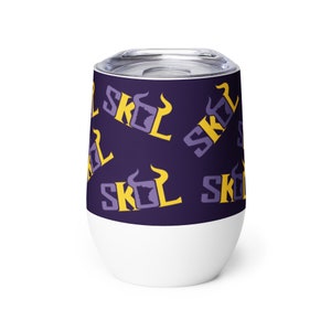 Minnesota Vikings SKOL Wine tumbler