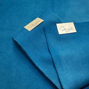 Hand dyed wool fabric - Summer Blue - Blue - rug hooking - appliqué - 661, 661A