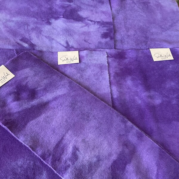 Hand dyed wool fabric - Ultra Violet - Purple - rug hooking - appliqué & crafts - primitive crafting - quilting - modern color - 340, 340A