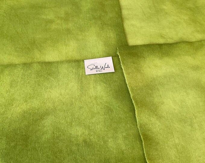 Hand Dyed Wool Fabric Avocado Green Rug Hooking Appliqué & Crafts ...