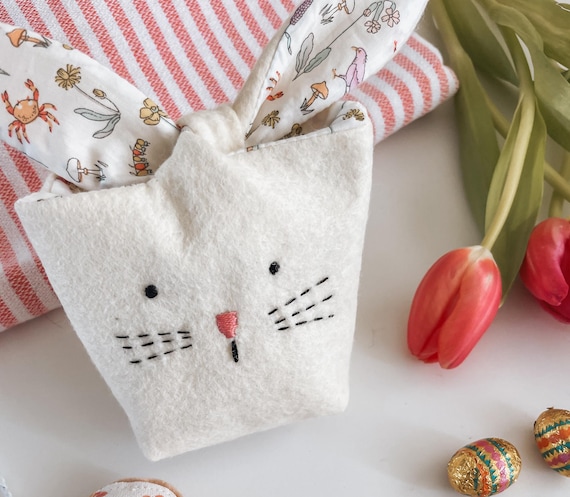 Modello di cucito per borsa coniglietto pasquale: tutorial per