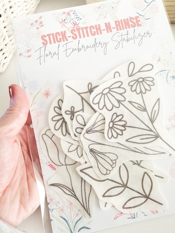 Stick and Stitch/sulky Sticky Printable Water Soluble Stabilizer for Hand  Embroidery ,sulky Fabri Solvy, Needle Work Pattern Transfer 