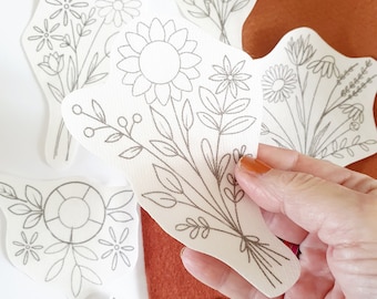 Blombroderi Stick and Stitch Washaway Stabilisatorpaket