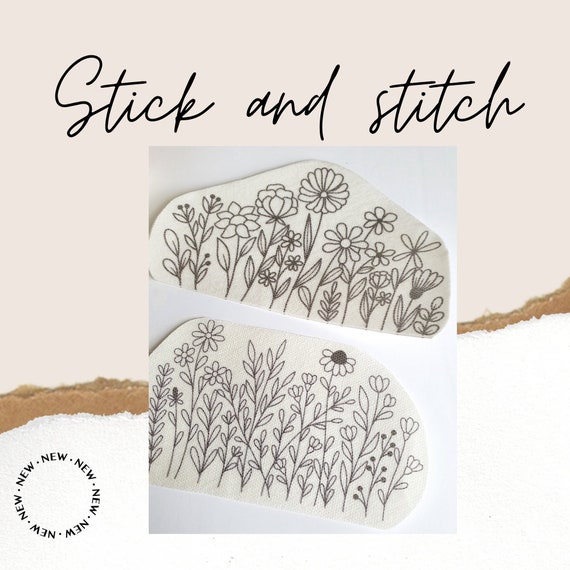 STICK AND STITCH Washaway Embroidery Stabilizer Wildflower Designs Rinse  With Water Embroidery Backing Interfacing Embroidery Pattern 
