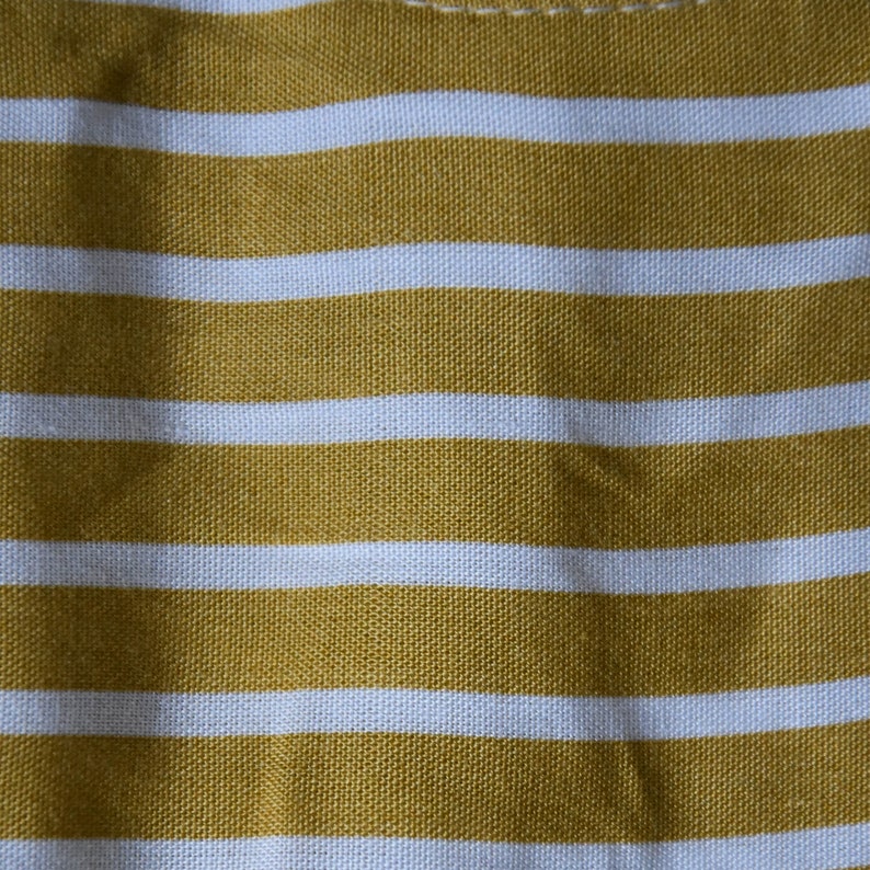 Yellow Striped Viscon Dress, Summer Toddler Baby Girl Coming Home Outfit Dress, Back Button Girl Kids Dress Baby Shower Gift for Girl image 7