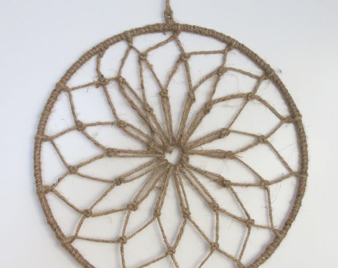 Macrame loop 28 cm with braided pattern