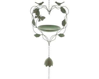 Vaschetta/mangiatoia per uccelli con campanellino, 83 cm