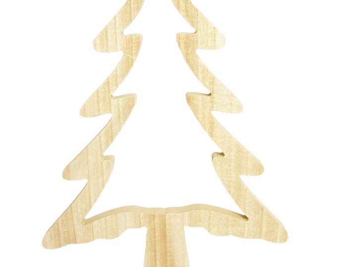 Christmas tree 42 cm high pine wood