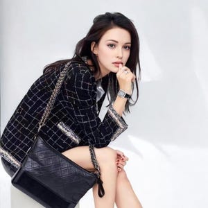 Handmade Tweed Boucle Gold Thread Woven Vintage Style Jacket image 1