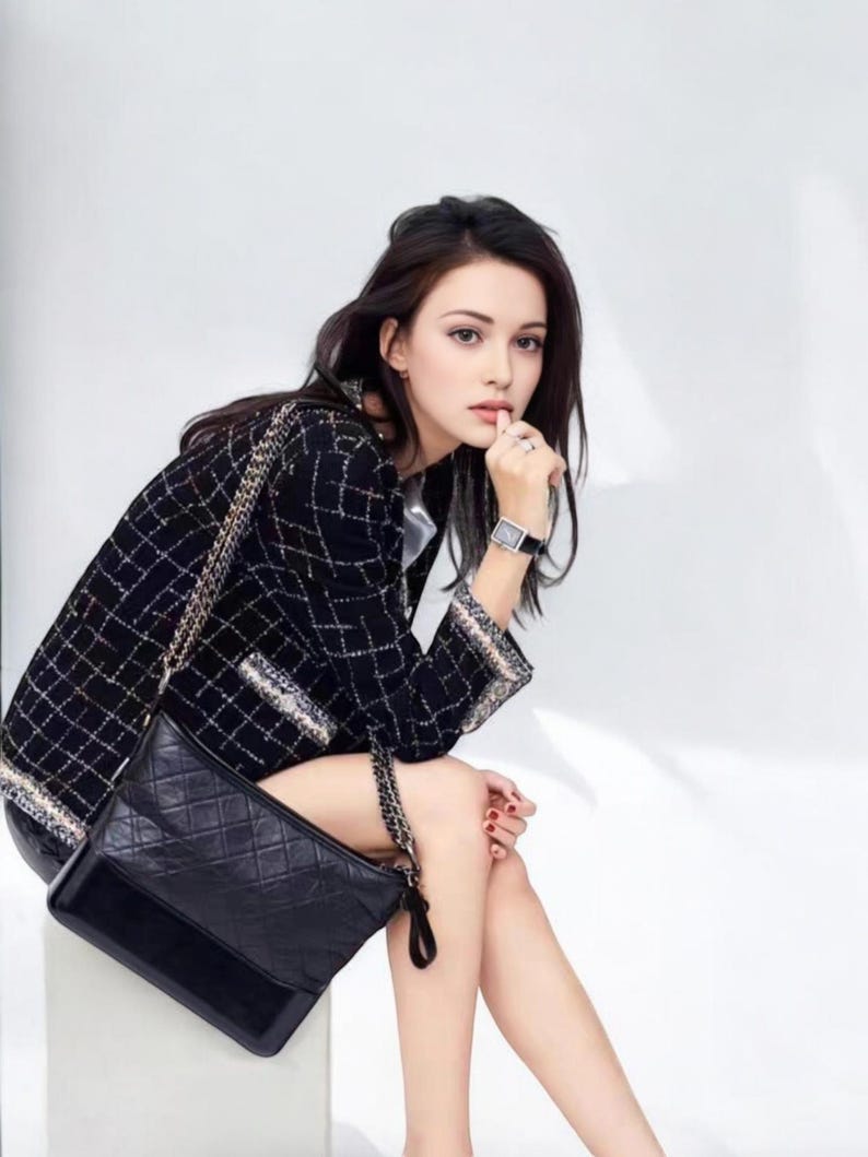 Handmade Tweed Boucle Gold Thread Woven Vintage Style Jacket image 1
