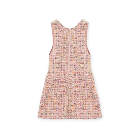 pastel tweed dress SSYS Annalise Pastel Tweed Zip Collar Dress