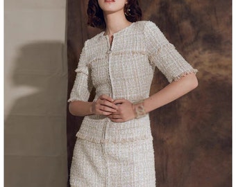 【完売品】Tweed Dress 7号 Sleeveless tweed dress | SLY010
