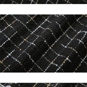 Handmade Tweed Boucle Gold Thread Woven Vintage Style Jacket image 6